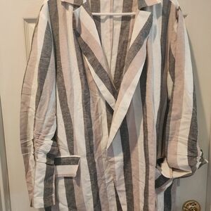 VENUS Multicolor Striped Blazer